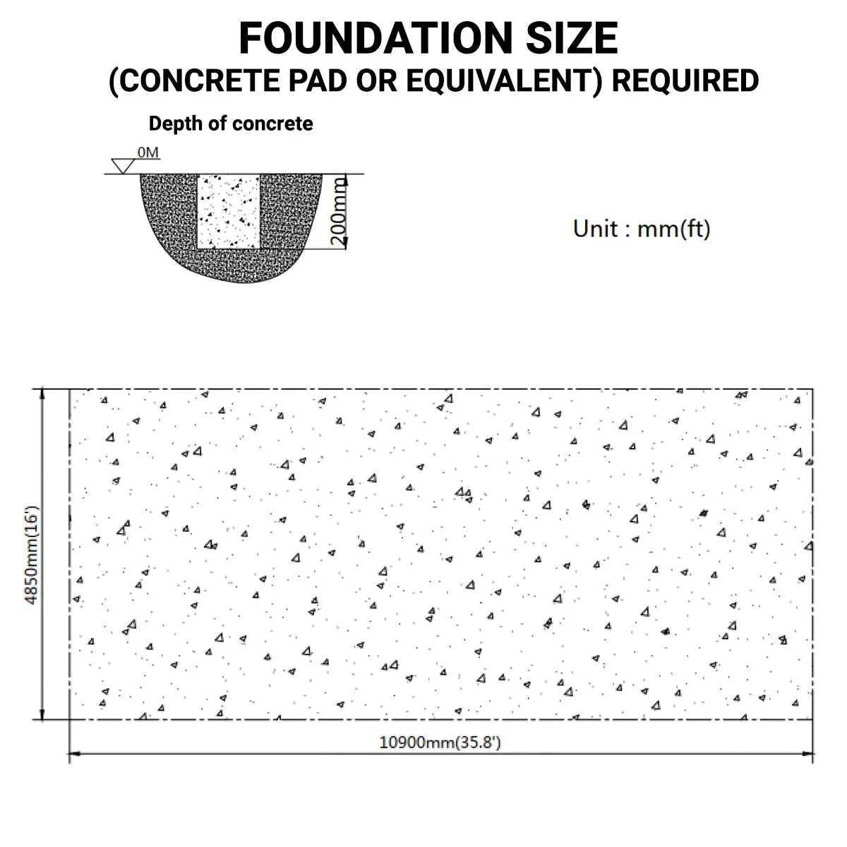 15' x 35' RV/Motorhome Storage Shelter, 17 oz PVC Fabric Cover, Front Roll-Up Door, Enclosed Rear Wall, 3-Layer Galvanized Steel Frame, 10' Straight Sidewalls, TMG-ST1535