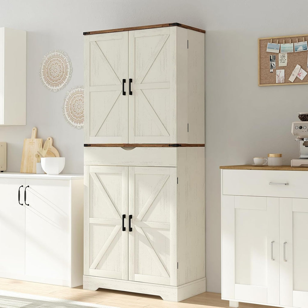 72'' Tall Kitchen Storage Pantry Cabinet -Yanosaku